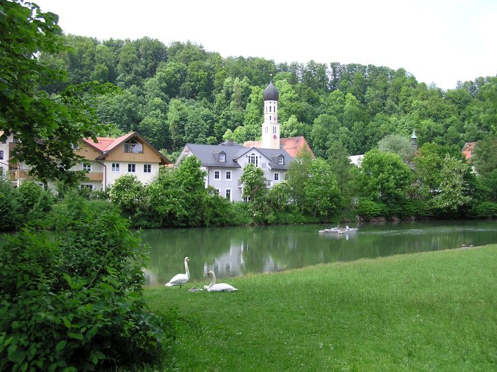 Blick auf Wolfratshausen